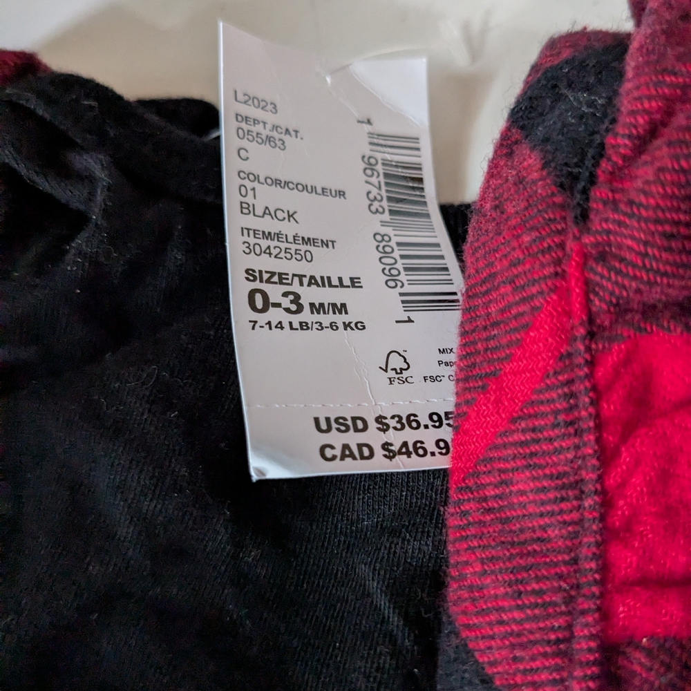 The Children's Place Red and Black Plaid Dress - Picture 2 of 5